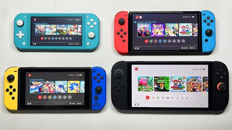 All Nintendo Switch Model Comparison | Mario Kart 8 Gameplay