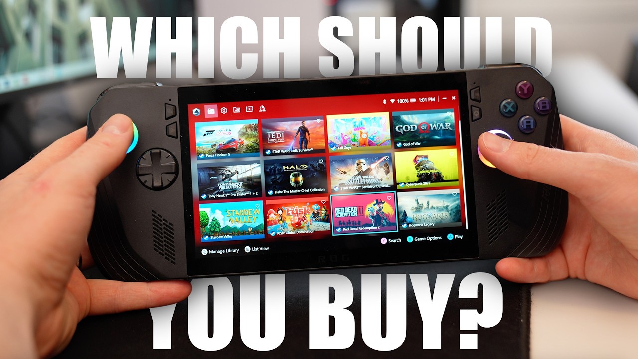 Asus ROG Ally X vs MSI Claw 8 AI+ vs