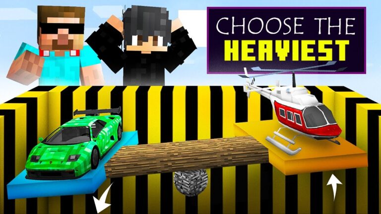 CHOOSE THE HEAVIEST ITEM IN MINECRAFT