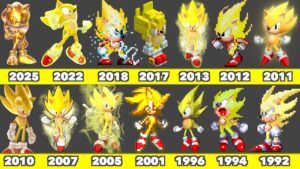 Evolution of Super Sonic Movie Game Graphics In SEGA and