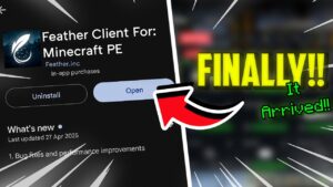 *FINALLY* Feather Client Launched For Minecraft PE! | *Lag Fix*