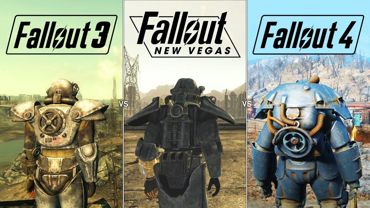 Fallout 3 vs Fallout New Vegas vs Fallout 4 |