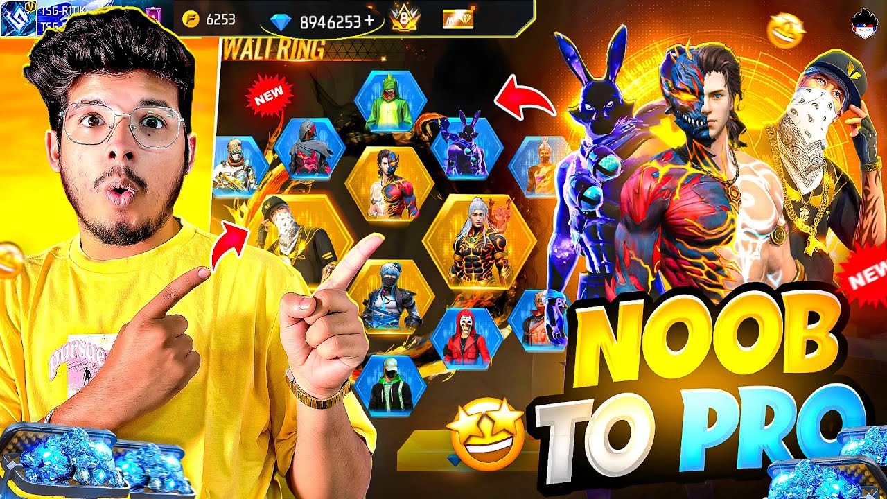 Free Fire I Got All New Guns Skins And Emotes