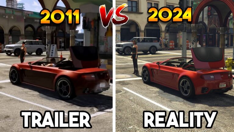GTA 5 : 2011 TRAILER VS 2024 REAL GAMEPLAY