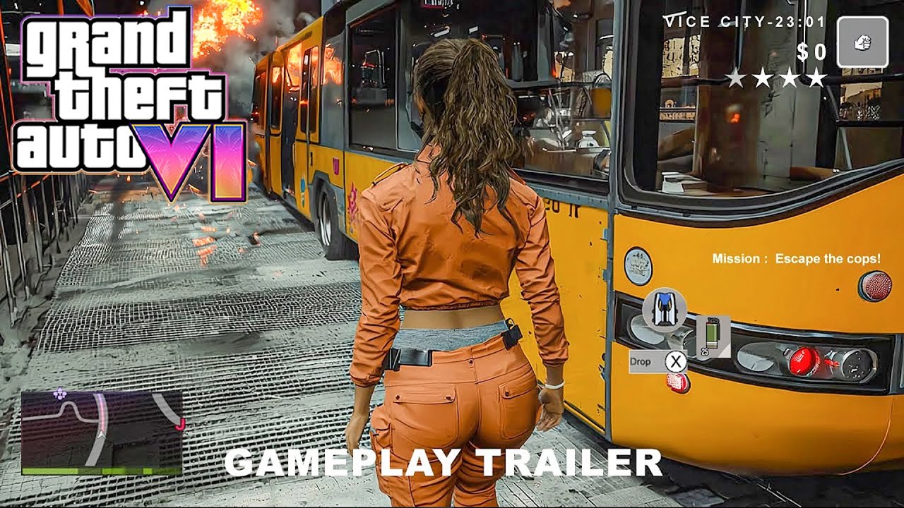 GTA 6 Official Gameplay Trailer - 1st Mission