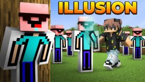 I Escaped Hunters Using ILLUSIONS in Minecraft