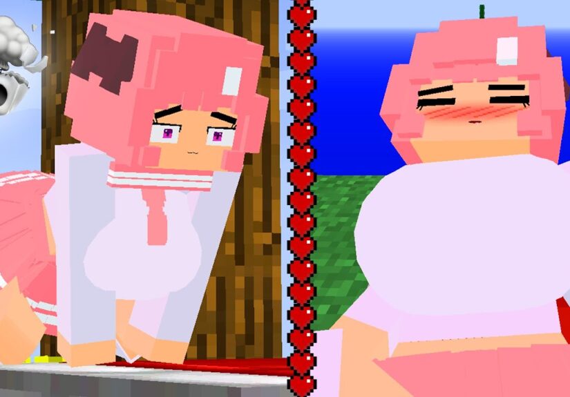 I Gave Jenny Tyan Diamonds Minecraft Skyblock... She Thanked Me...