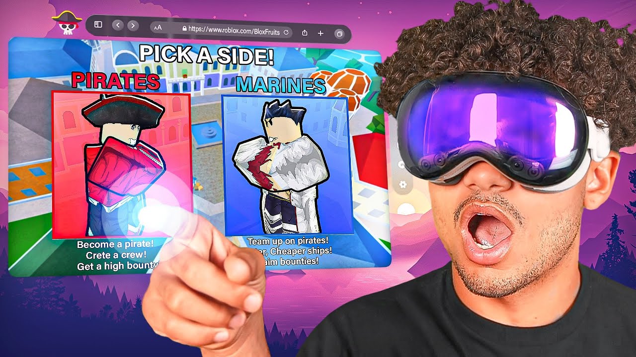 I Played Blox Fruits On The Apple Vision Pro!!