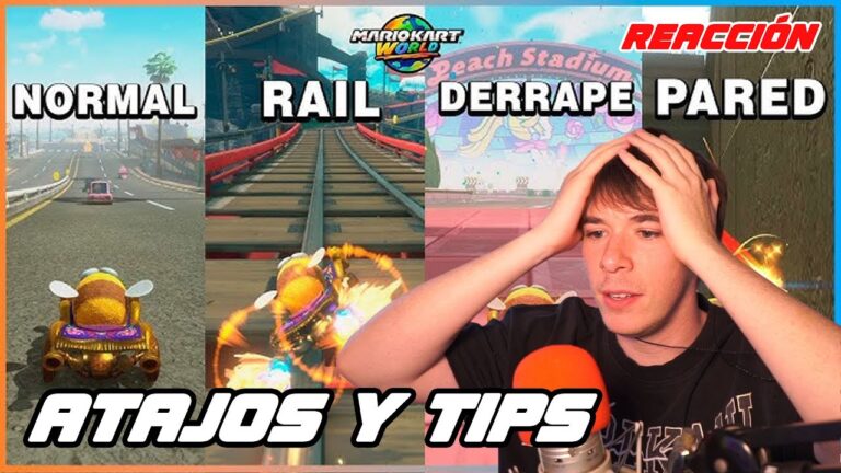 LOS MEJORES ATAJOS Y TIPS de MARIO KART WORLD (REACCIÓN)