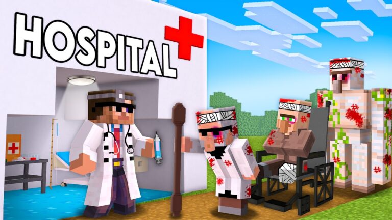 Minecraft, But I Open a Hospital for Villagers!