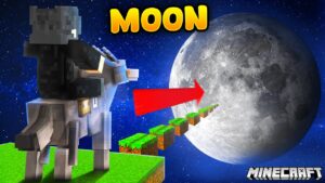 Minecraft But I Traveled to The Moon!