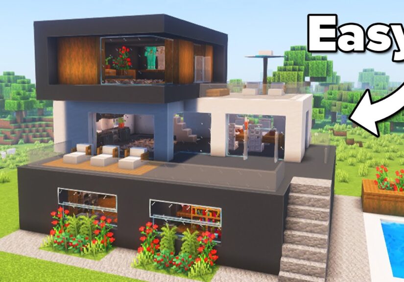 Minecraft: How to Build a Modern House | Tutorial🏠