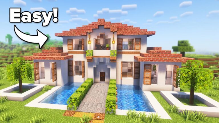 Minecraft: How to Build a Modern Mansion | Tutorial🏠