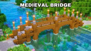 Minecraft: ULTIMATE Medieval Bridge Tutorial (how to build 1.21)