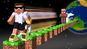 Minecraft but I Travel 10,000,000 Blocks !!