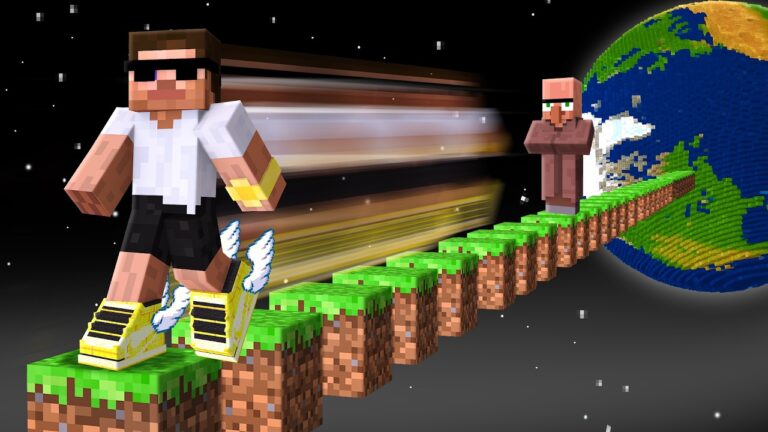 Minecraft but I Travel 10,000,000 Blocks !!