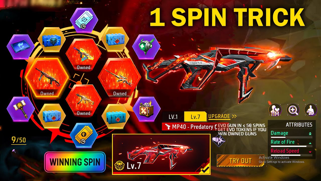 New Evo Vault 1 Spin Trick for Cobra MP40 in