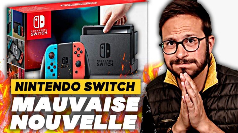 Nintendo SWITCH ⚠️ MAUVAISE NOUVELLE 😥