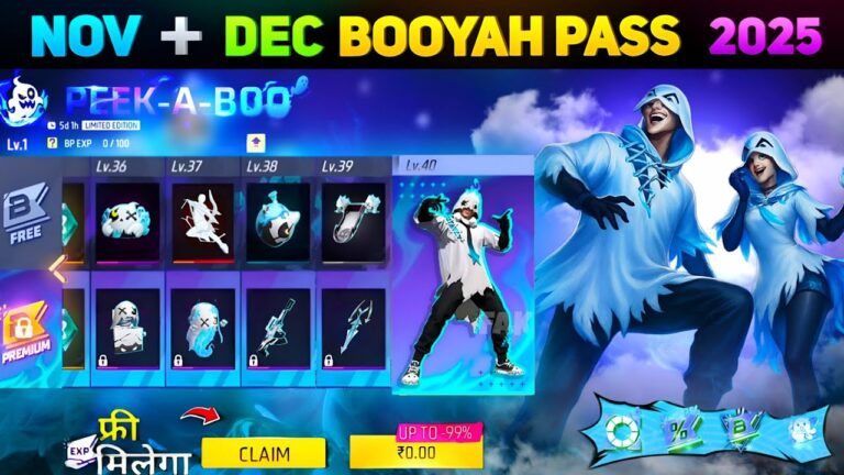 November + December 2025🔥 Booyah Pass Full Review | Next