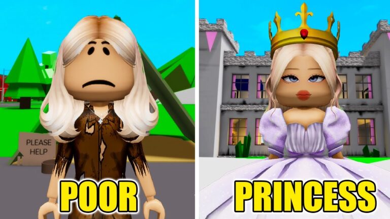 POOR TO PRINCESS!! *Brookhaven Roleplay*