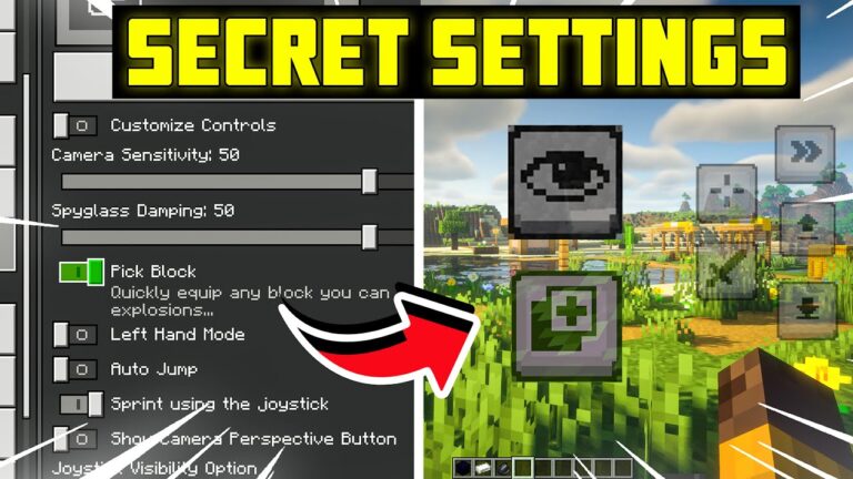 🤫*SECRET SETTINGS* For Minecraft Pocket Edition| Become PRO in Minecraft🔥|