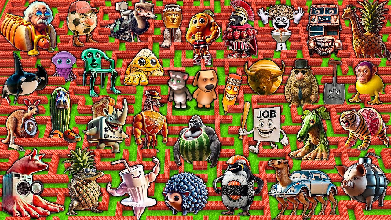 SURVIVAL in MAZE of NEW ITALIAN BRAINROTS - JOB SAHUR