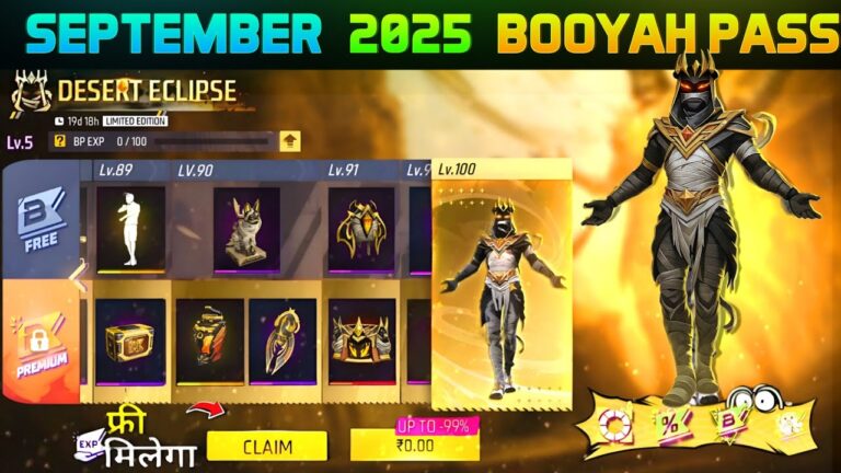 September 2025🔥 Booyah Pass Full Review | Next Month Booyah