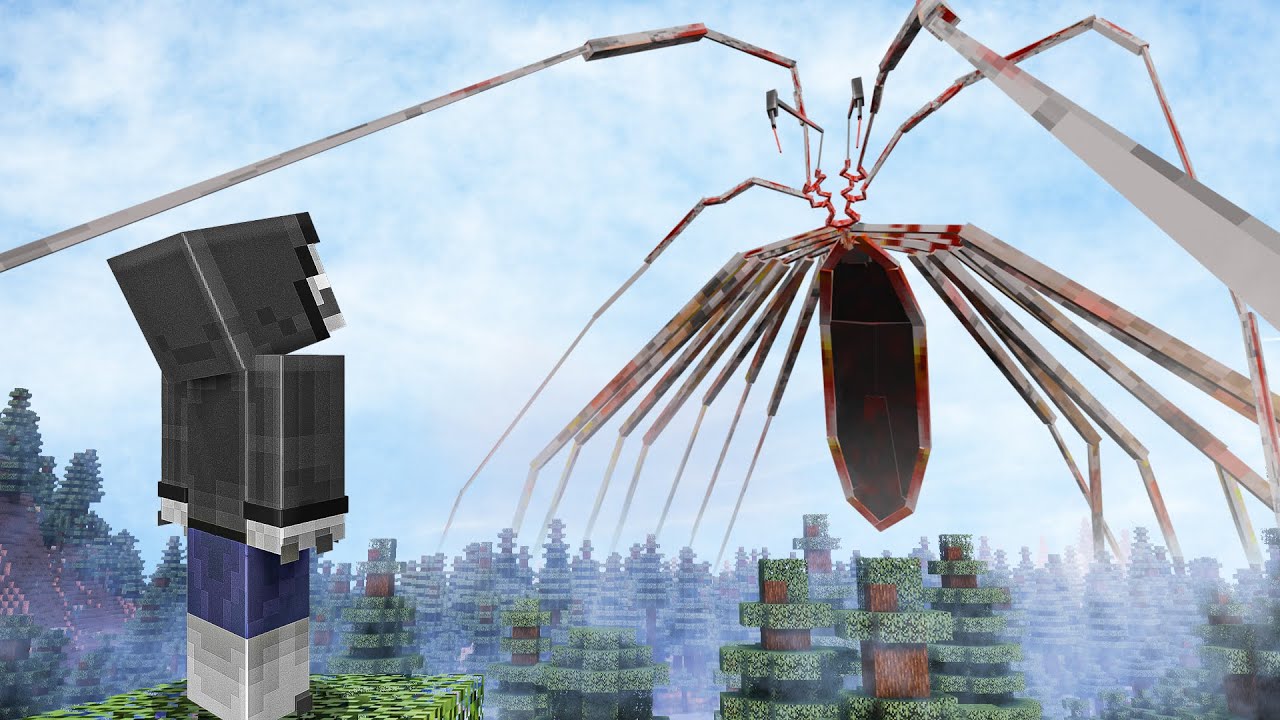 Sobreviví a Arañas Gigantes en Minecraft