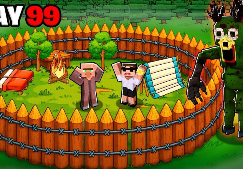 Surviving 99 Nights in Scary Horror Zombie Forest in Roblox..