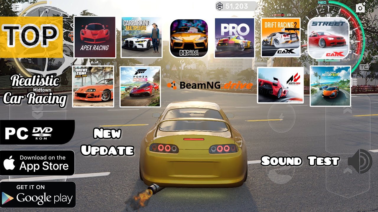 TOP Realistic Racing Games | SUPRA MK4 Sound Test |