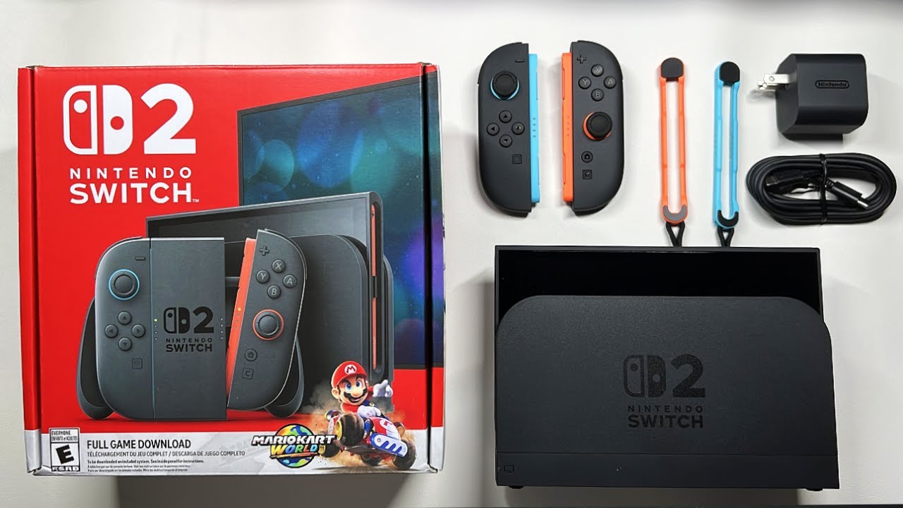 Unboxing Nintendo Switch 2 + Mario Kart World Bundle |