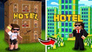 Upgrading One⭐hotel into Five⭐hotel in Minecraft...