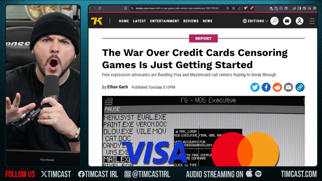 WAR! Visa & Mastercard BAN Video Games After FEMINIST OUTRAGE,