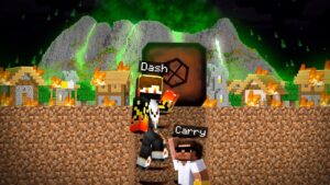 😨 We Created bunker to survive TOXIC LAVA In Minecraft