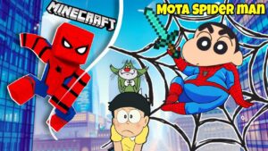 Become Spiderman In Minecraft | Shinchan And Nobita Best Spiderman