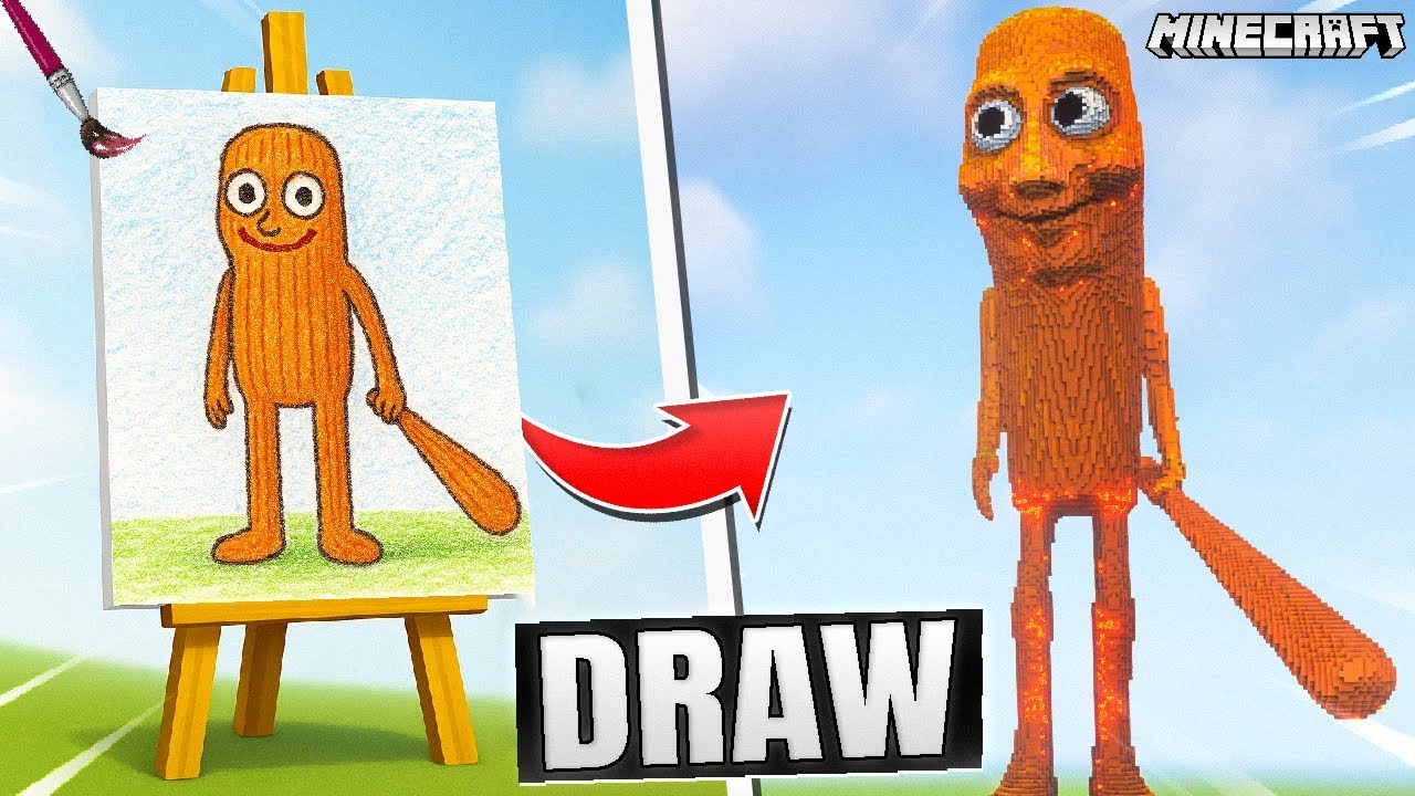 DRAWING ITALIAN TUNG TUNG SAHUR BUILD BATTLE IN MINECRAFT @ProBoiz95