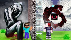 EXTREME HORROR MOB BATTLE CHALLENGE WITH @ProBoiz95 IN MINECRAFT !!