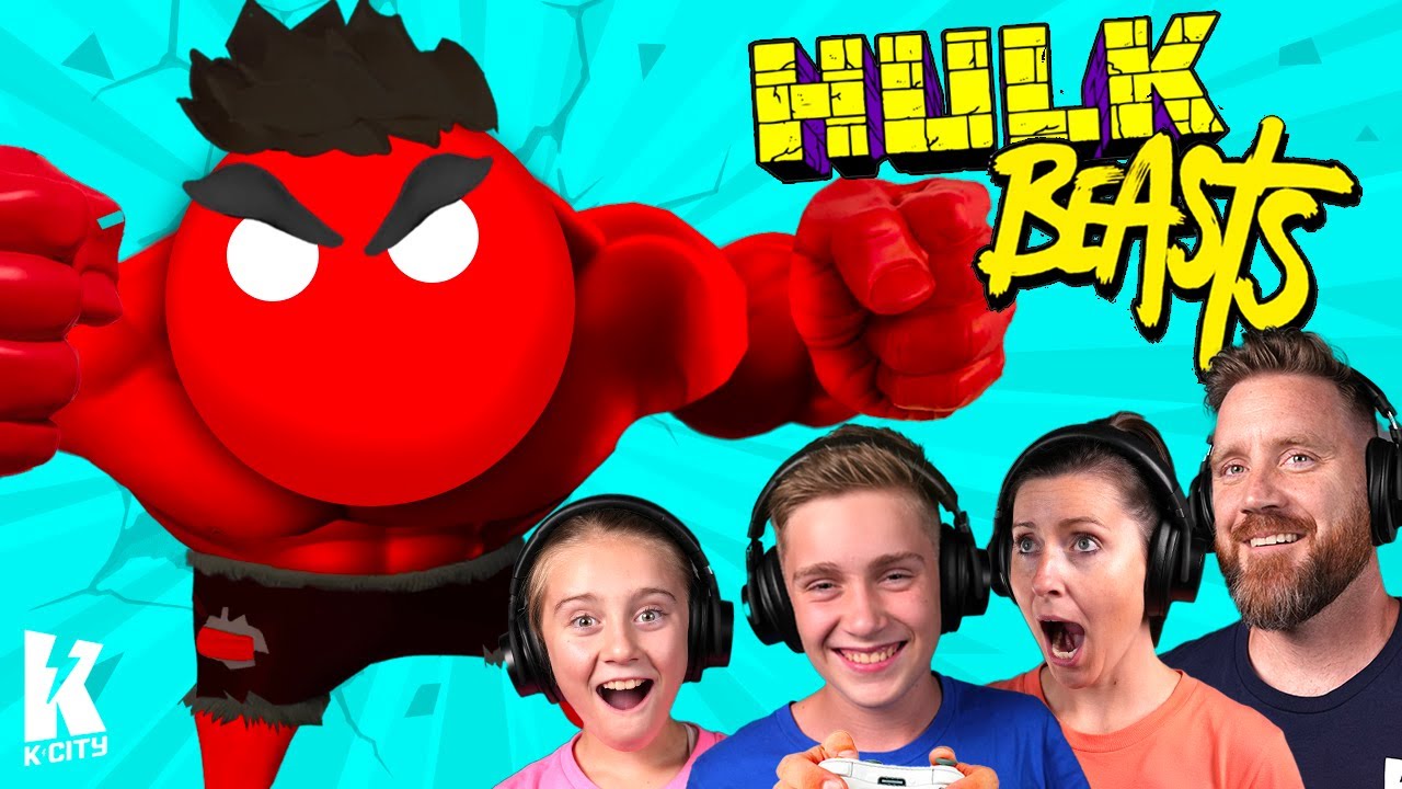 Gang Beasts vs the World (Red Hulk Edition) K-City Gaming
