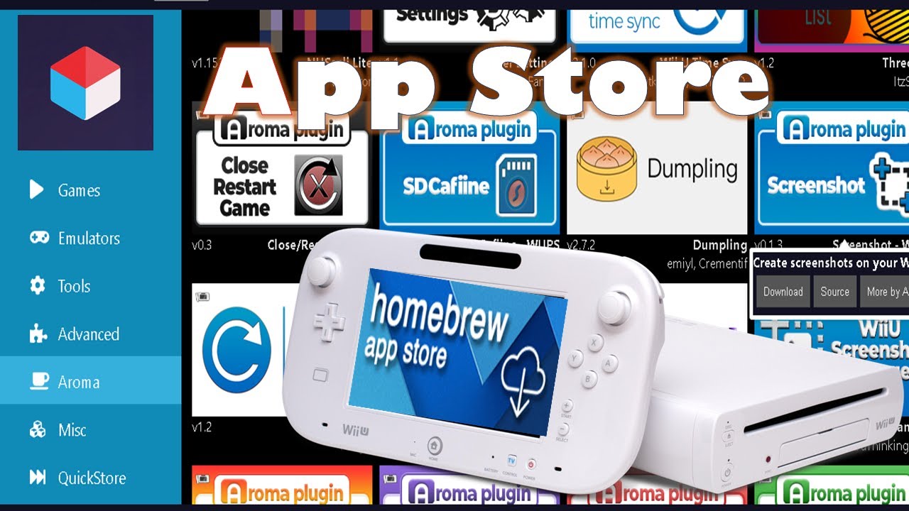 Hb Store + Wii u Shell para Aroma l Apps