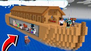 I Built a Giant Ship To Save Everyone in Minecraft!