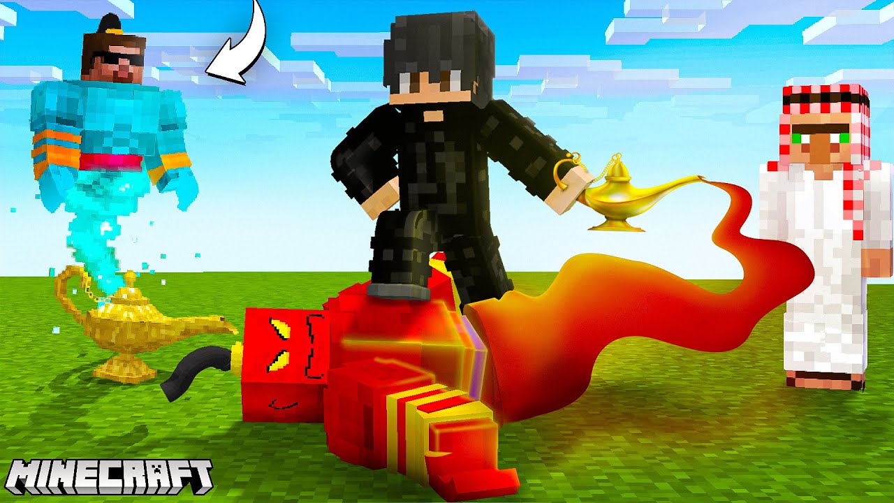 I DEFEATED EVIL GENIE IN MINECRAFT...