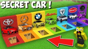 I Survive IN SECRET SUPERCARS BASEMENT in Minecraft ! SECRET