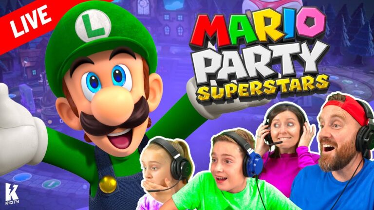 Mario Party Superstars Halloween! (Family Game Night with K-City Family)