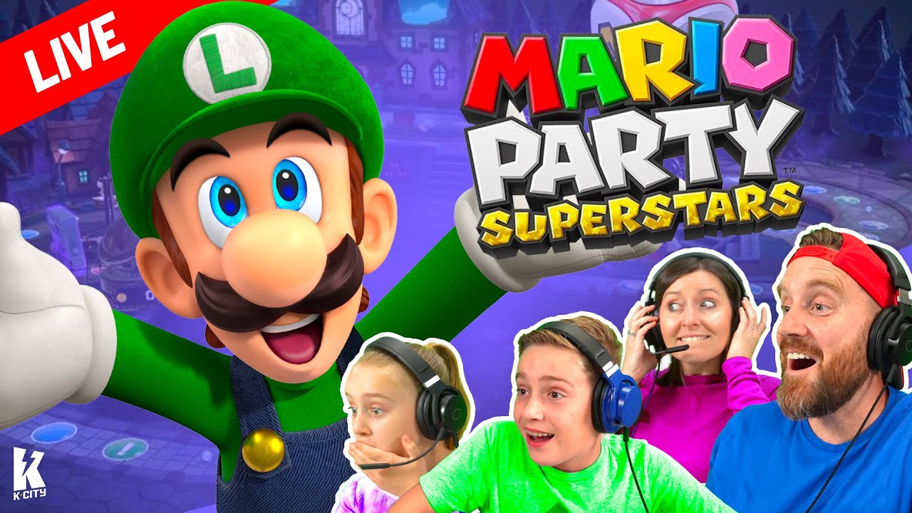 Mario Party Superstars Halloween! (Family Game Night with K-City Family)