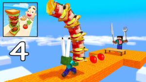 Minecraft Mobs : I WANT SANDWICH RUNNER 4 CHALLENGE -