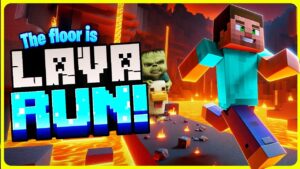 Minecraft Run 🔥 The Floor is Lava 🔥 Brain Break