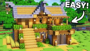 ⛏️ Minecraft : Survival STARTER House 🏡 [ Build Tutorial