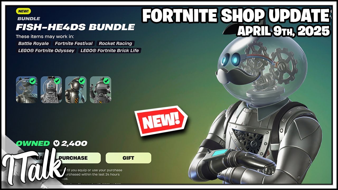 *NEW* FISH-HE4DS BUNDLE! Fortnite Item Shop [April 9th, 2025] (Fortnite