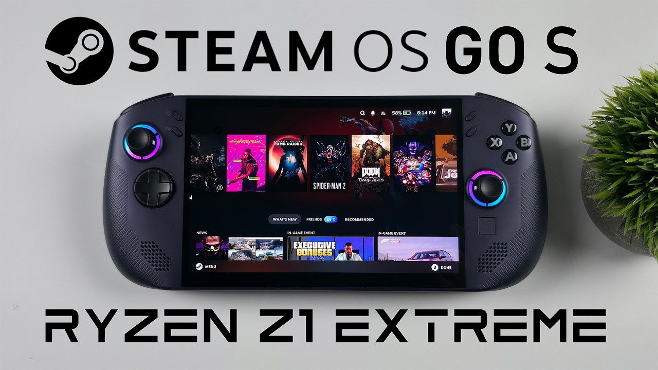 SteamOS Legion GO S Ryzen Z1 Extreme! The Future Of