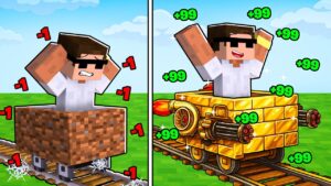 Upgrading my Minecart from Dirt to Gold..